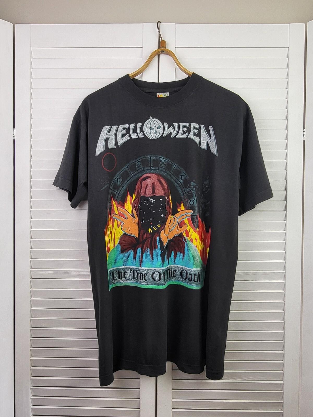 Vintage Helloween T Shirt, The Time Of The Oath, Tour 1996 S
