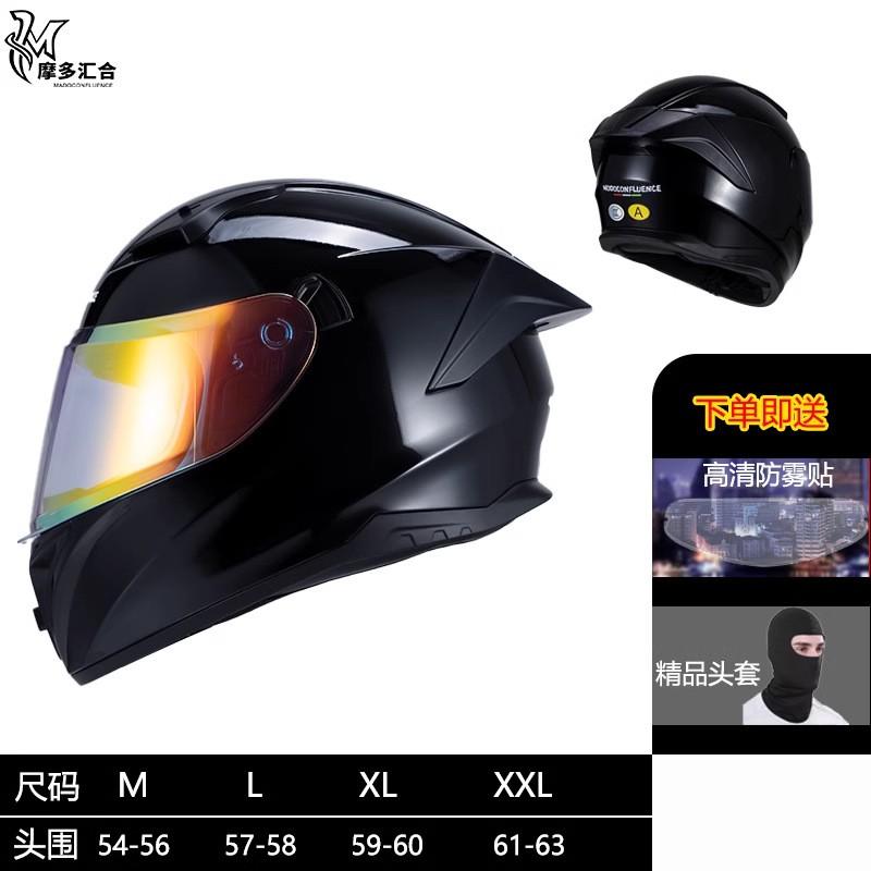 Full Face Motorcycle Helmet With Dual Visor 3C Certified ABS Safety Men Women All Season Riding