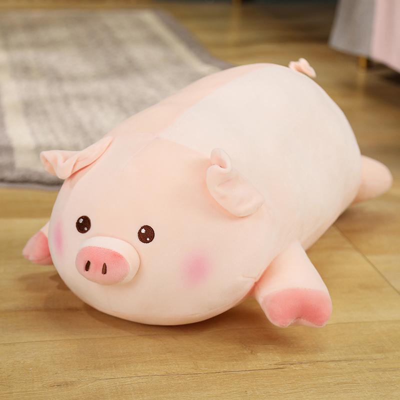 50~100Cm Squishy Cartoon Animal Plush Pillow Stuffed Pig Rabbit Bear Husky Doll Soft Plushie Sleeping Pillow Gift