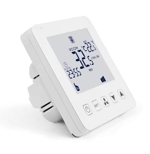 Latest HY08AC-2 Fan Coil Central Air Conditioners Thermostat HVAC Touch Smart Thermostat WIFI Tuya Home Thermostat