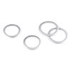 4PCS/Set Center Console AC Knob Alloy Ring Trim Cover For Fiat 500 2010-