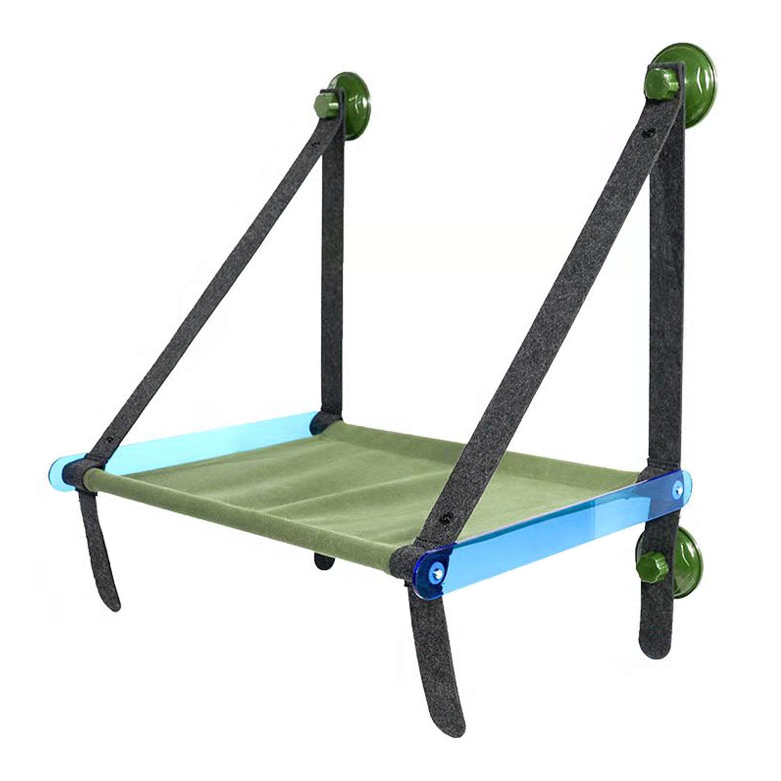 Cat Bed Window Removable Washable Cat Window Perch Swing Hammock with Strong Suction Cups for Pets Blue