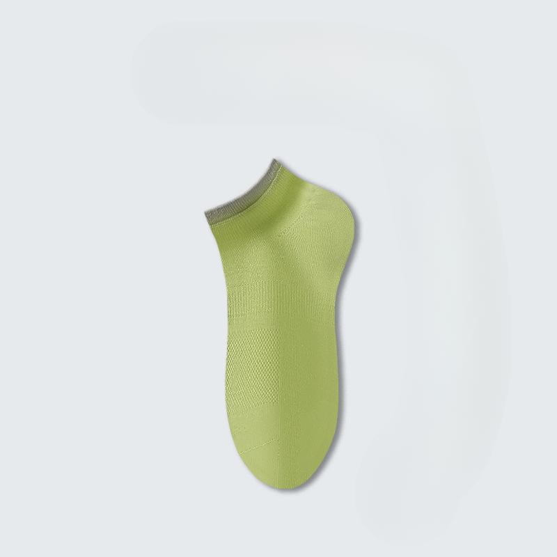 Men's Summer Thin Skin Friendly Deodorizing Sweat Absorbing Mesh Cotton Breathable Socks