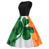 Vintage supply St. Patrick's new sleeveless black spell three-dimensional digital positioning printing