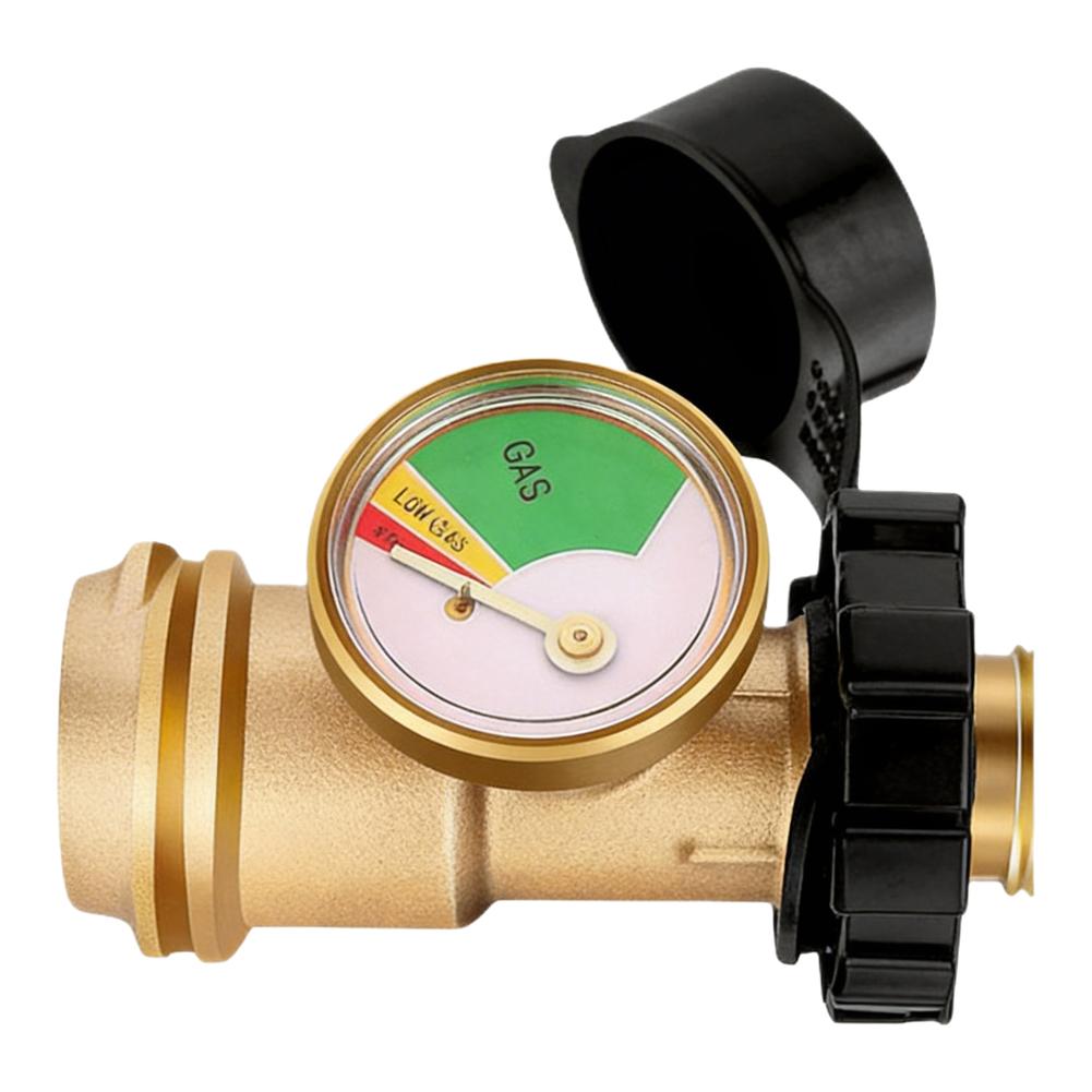 Pressure Gauge Adapter POL Converter Outdoor Grilling Reliable Gas Connection Solution Integrated Pressure Gauge
