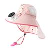 Kids Hat Fan Cap Kids Sun Cap with Built-in Solar Fan Wide Brim Sun Protection Hat Breathable Mesh Summer Hat with Cartoon