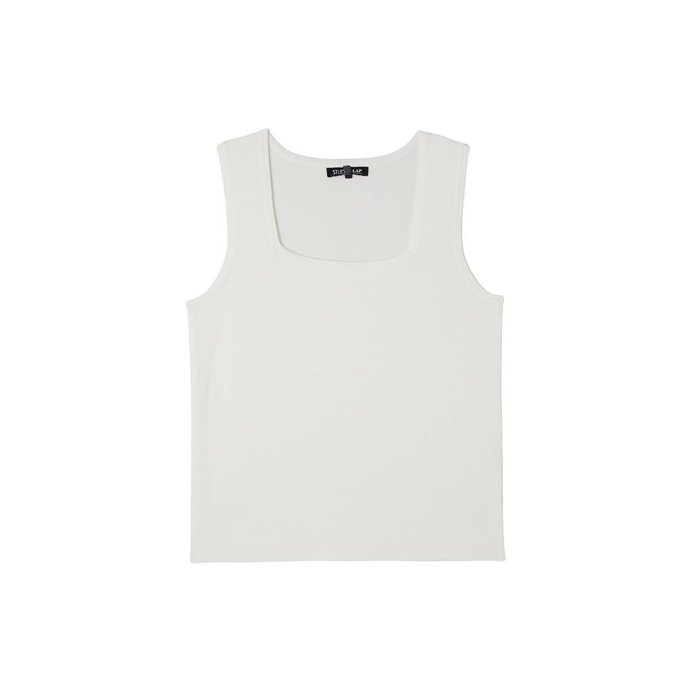LAP Square Neck Sleeveless Knit Ar2Kh560