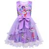 83146 Kids Girls Lily Lovebraids Clown Print Bow Mesh Princess Dress