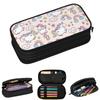 Cartoon Colorful Unicorn Pattern Pencil Cases for Student Gifts Pen Box Pencil Bag Big Capacity Pencil Pouch
