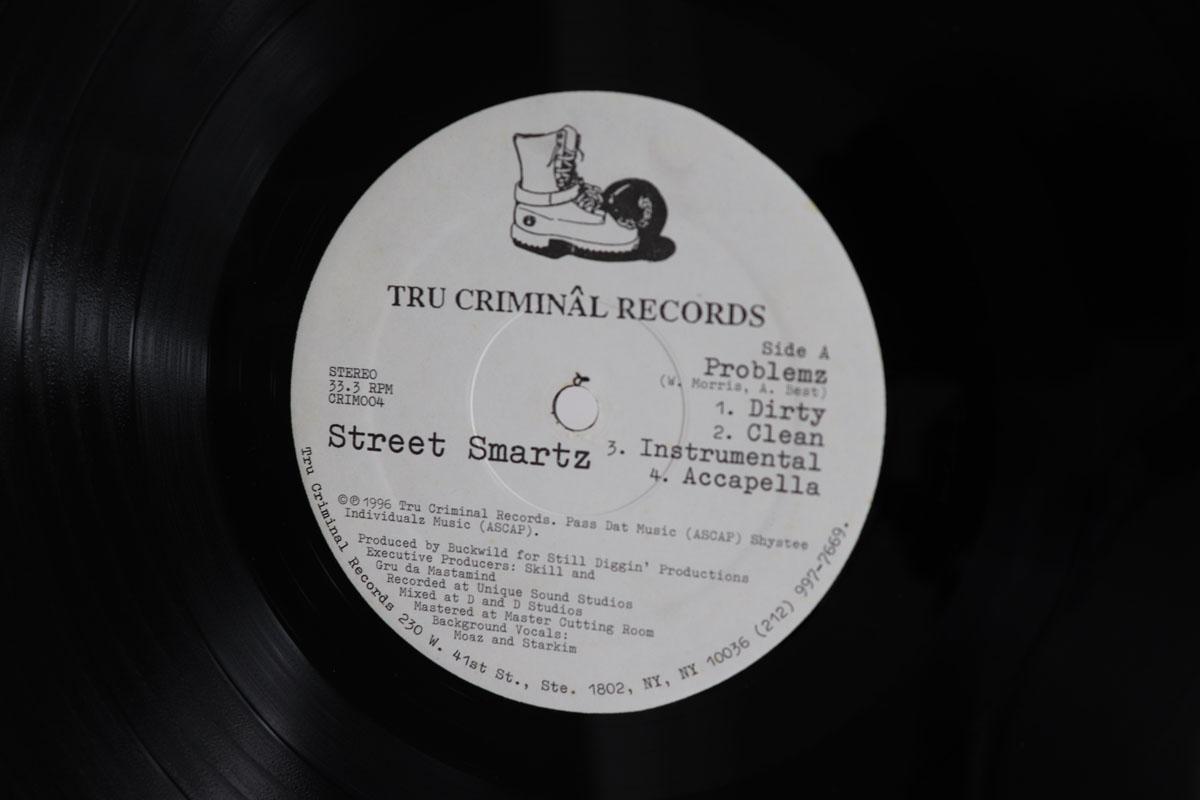 12inch Record STREET SMARTZ Problemz Metal Thangz CRIM004 TRU CRIMINAL 1996 US Rap HipHopRB Used
