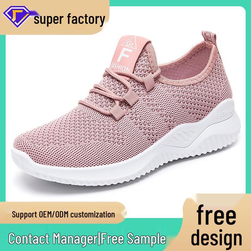 Jinshiyuan Women's Lightweight Mesh Running Shoes - Breathable, Comfortable Fly-Knit Casual Sneakers