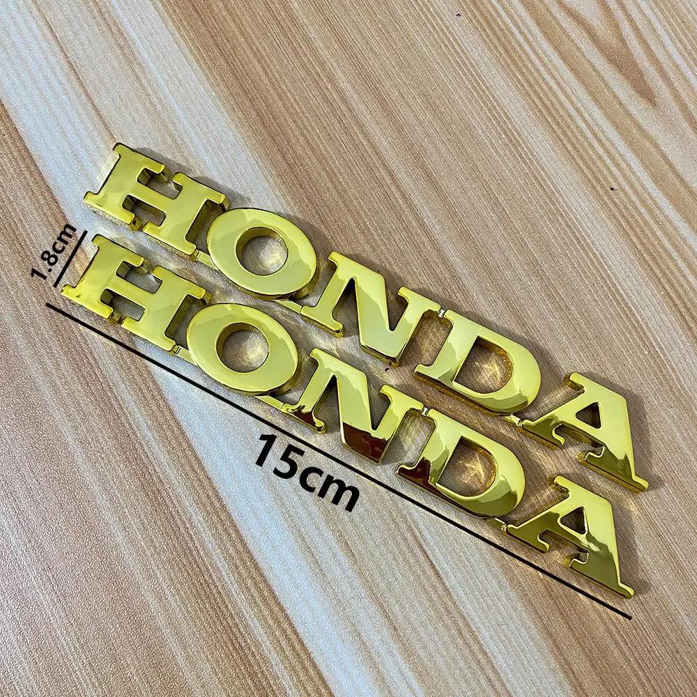 CGPCF1 Suitable for Honda Motorcycle Modification, Electroplating Plastic Car Logo Sticker Car Tail Letter Label Motorcycle Sticker