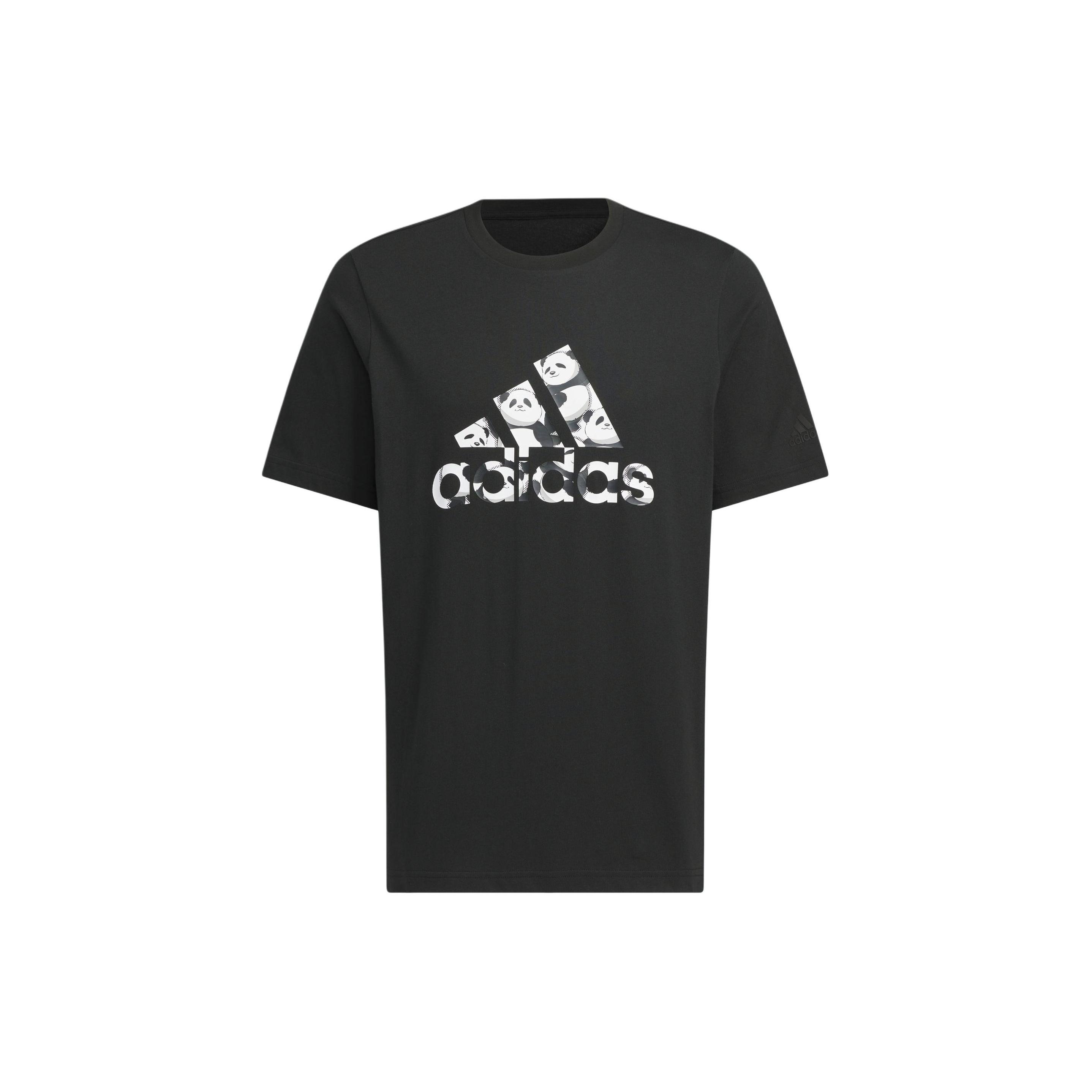 adidas China T-Shirt Asia Sizing  Black White  Men s JI6834 M