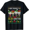 Have Yourself A Very Golden Christmas Xmas Pajamas Ugly T-Shirt