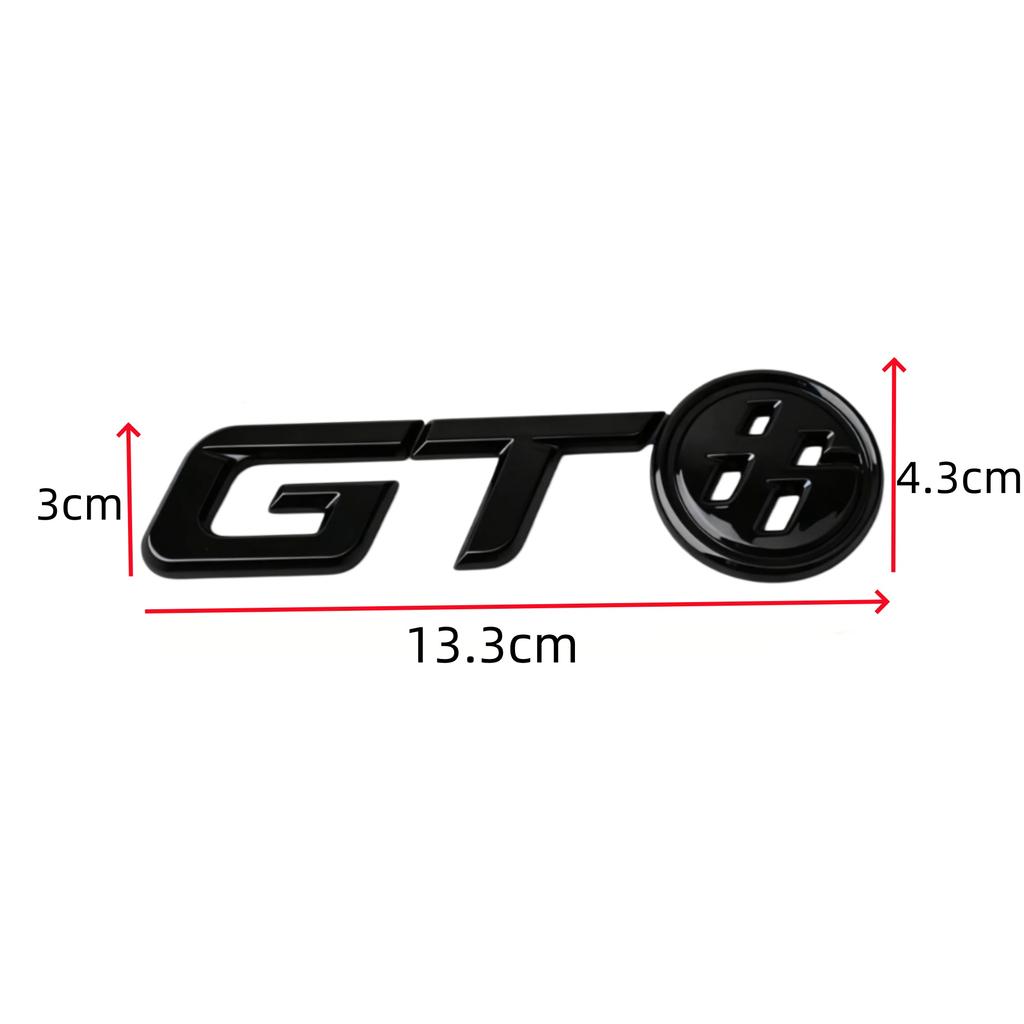 1Pc 3D Metal GT Logo Car Hood Fender Trunk Rear Bonnet Nameplate Decal Emblem Badge Sticker
