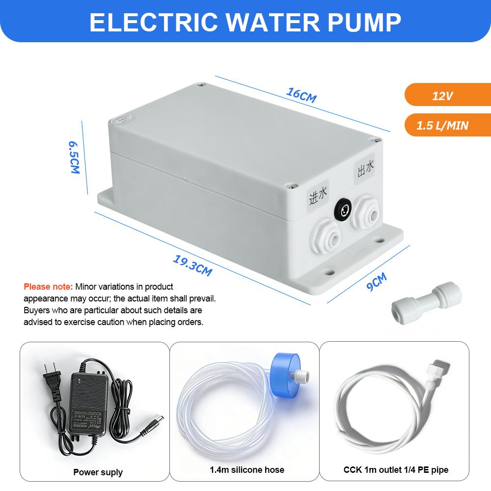 Pompa di aspirazione automatica dell'acqua Pompa dell'acqua elettrica 12V Rubinetto Cucina 1.5 L/min Pompa dell'acqua per cucina di roulotte, camper, barca