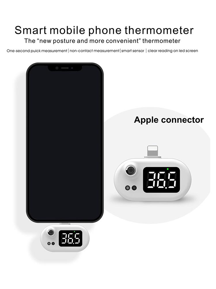 Phone Thermometer Accurate Measurement Portable USB Smart Thermometer Sensor for Phone Thermometer Portable Mobile Thermometer