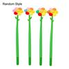 2Pcs Sunflower Gel Pen with Soft Silicone Grip Cute Smile Face