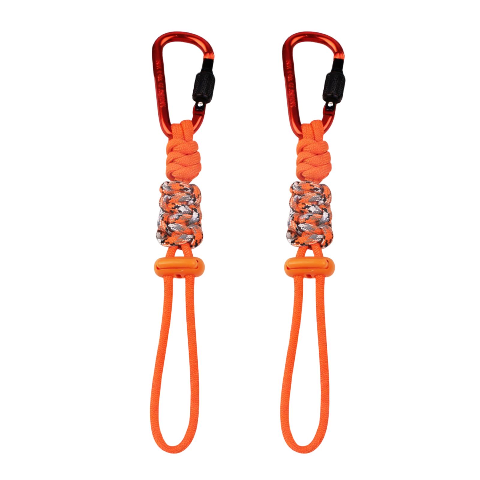 

2PCS Portable Paracord Water Bottle Carrier with Carabiner Bottle Holder Clip Hook for Backpacking Hiking Camping Outdoor Travel