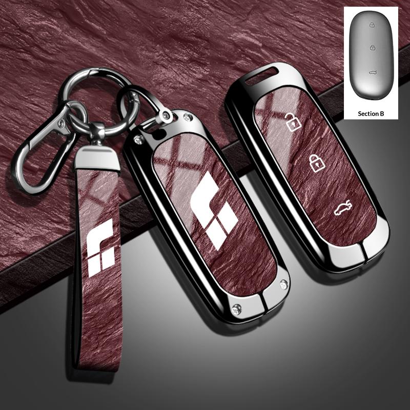 Car Key Case For Li Auto L9 For Li Lixiang L7 L8 Car Keychain For Lixiang Li Auto L9 Keychain Zinc Alloy Car Key Case