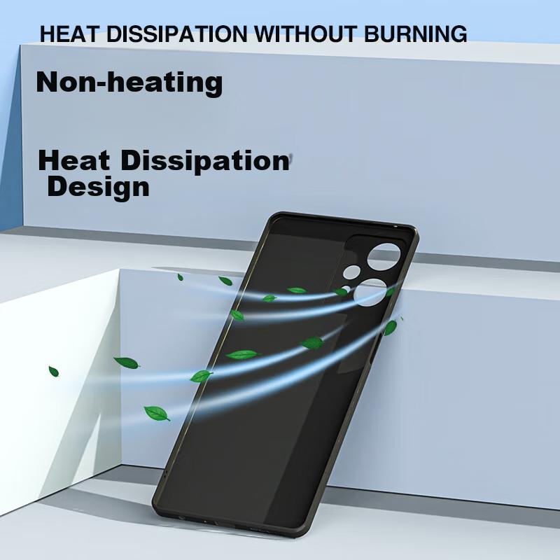 Phone Case for OPPO K10X, with Full Lens Protection, Upgraded Frosted Anti-Drop Design, Ultra-Thin Silicone Simple And Stylish - Midnight Black
