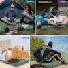 Ultra-Light Inflatable Camping Sleeping Pad with its Built-in Foot Pump and Pillow - Hiking pad, Backpacking Pad
