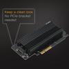 ICY DOCK NVMe SSD Adapter and Heatsink PCIe X4 32Gbps SSD To PCI E Slot MB987M2P-2B M.2 3.0 M.2