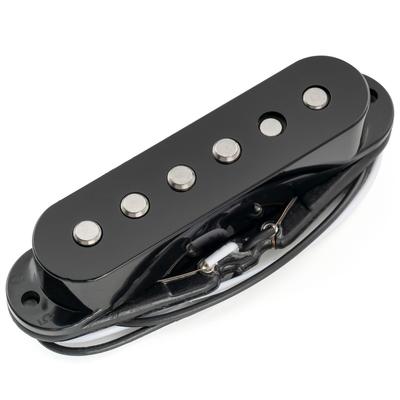 Musiclily Pro Staggered Alnico 5 Single Coil Neck do gitary elektrycznej Strat Czarny ST-60SE Pickup, Pickup, Gitara,