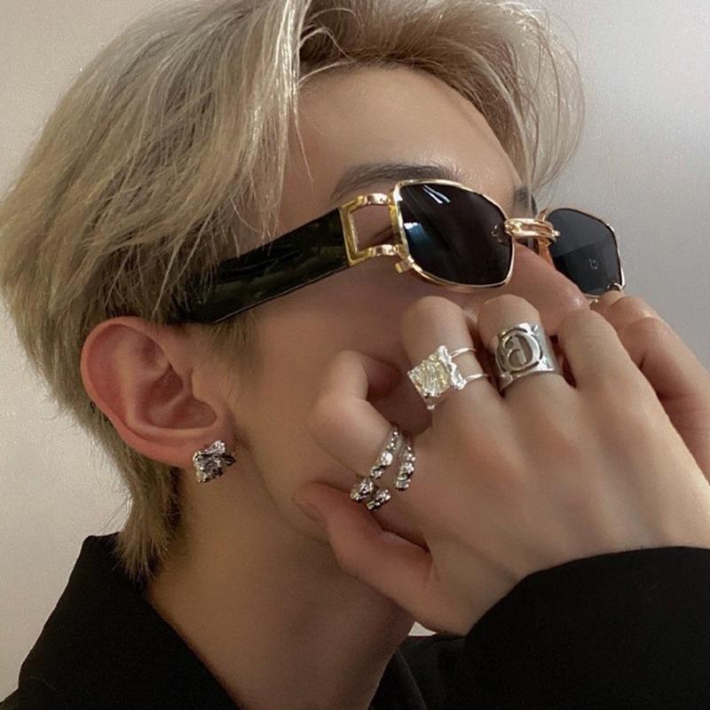 1PC New Personalized Fashion Sunglasses Fashion Trend Cool Street Photography Sunglasses Men and Women Decoration