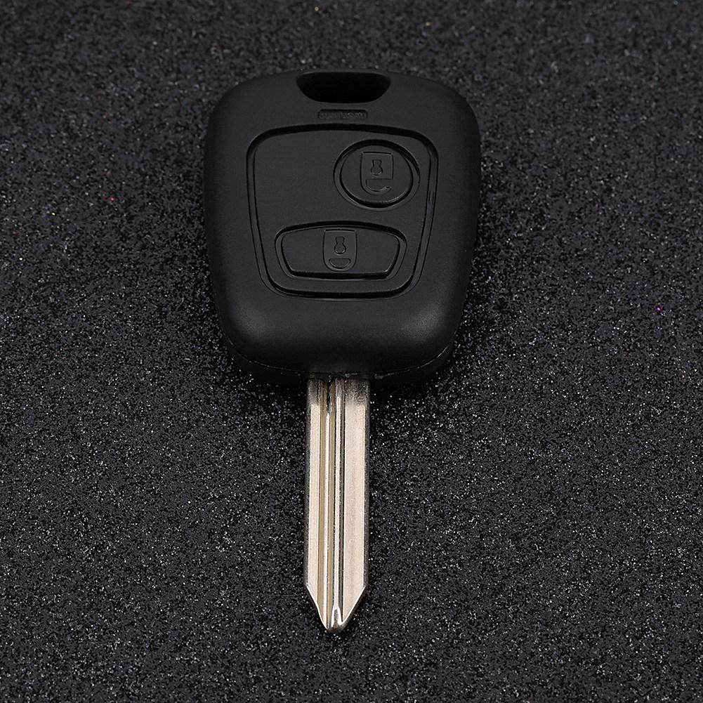 2 Knapper Bil Fjernkontroll Nøkkelbrikke 433MHz ID46 for Citroen Saxo Picasso Xsara Berlingo