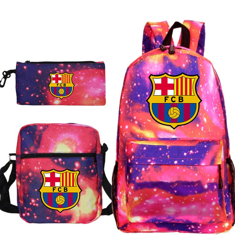 Lionel Messi · Perifere Rugzak Student Schooltas Schoudertas Etui Drie Delige Set three-piece set