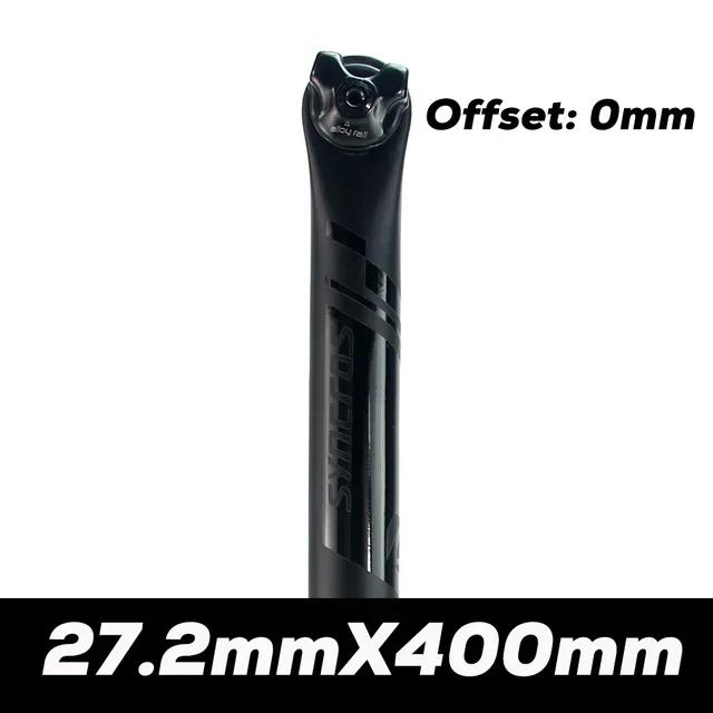 SYN Carbon Seatpost Half Matte Half Gloss MTB/Road Bike Seat Post Length 350mm/400mm Bicycle Parts 27.2/30.8/31.6mm