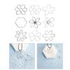 Elegant Irregular Flower Choker Necklace for Women Hollow Out Flower Beads