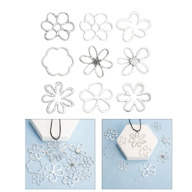 Elegant Irregular Flower Choker Necklace for Women Hollow Out Flower Beads