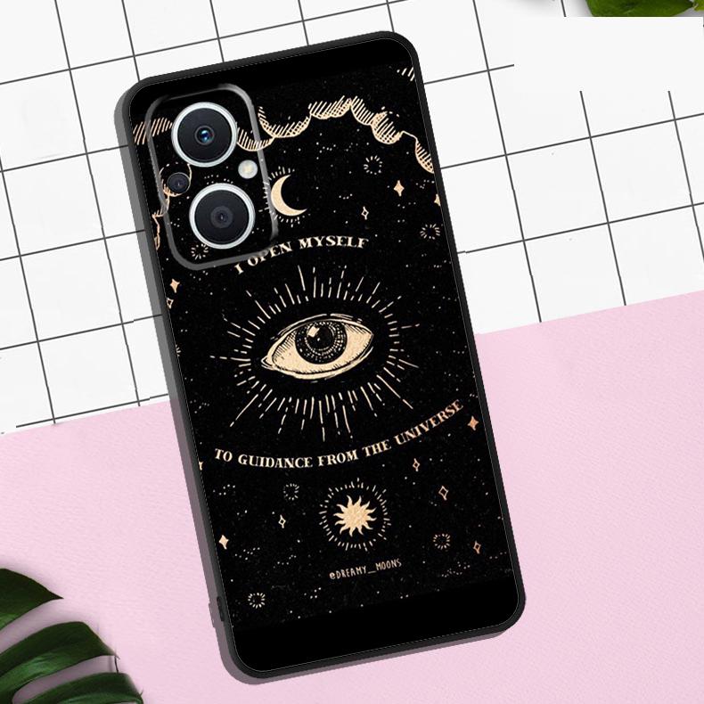 Death Tarot Cat Case For OPPO Reno 13 12 11 F 8T 7 8 10 Pro OPPO Find X8 Pro X6 Pro X3 X5 Lite Cover Coque