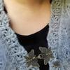Retro Sweater Clip Cape Cloak Clips Fashion Antique Elaborate Butterfly Shape Shawl Collar Clasp for Girl Women