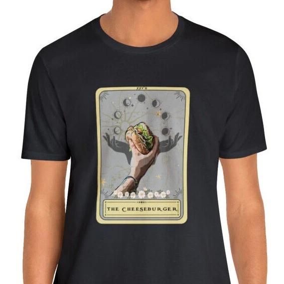 Cheeseburger Shirt Burger Shirt, Cheeseburger Tarot Card T Shirt Burger T Shirt 2XL
