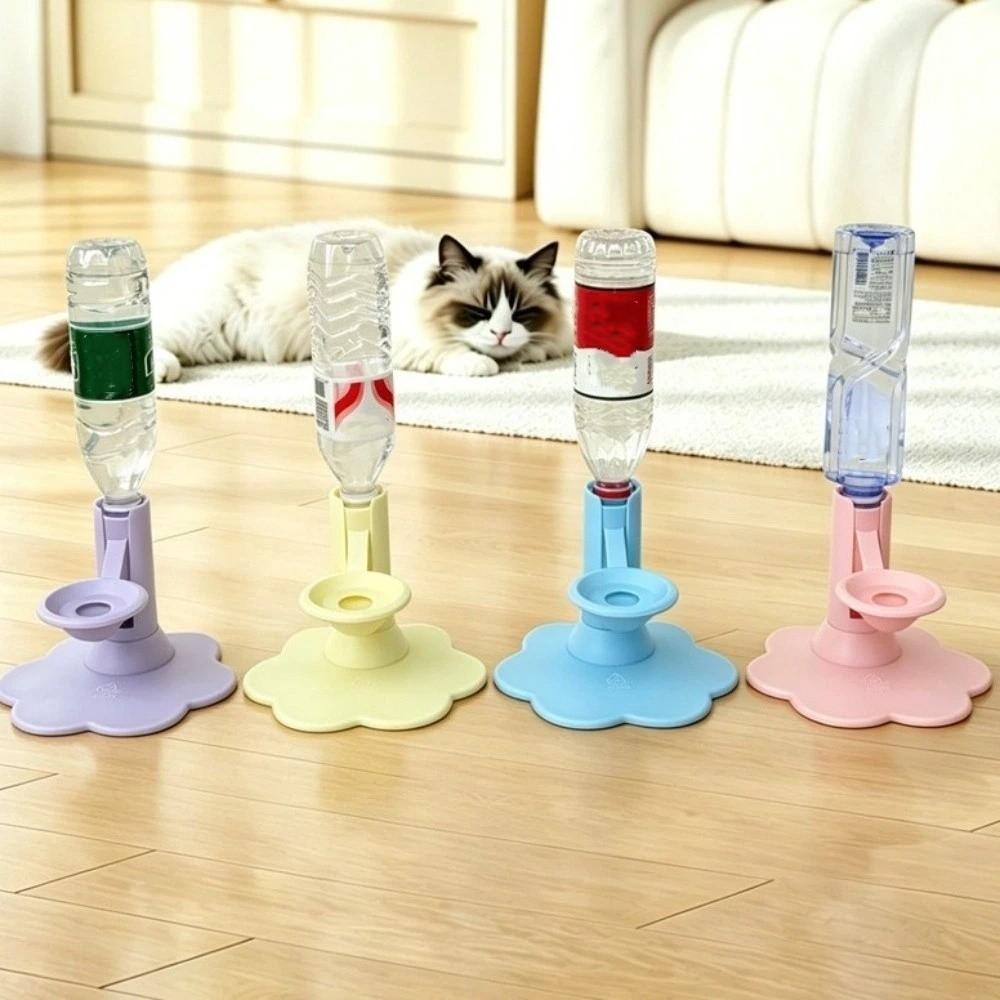 Fuente de agua para mascotas antideslizante a prueba de fugas Bebedero para mascotas Soporte para bebedero de gato Sala de estar