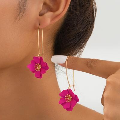 Flower Earrings For Ladies, With a Sweet And Fresh Temperament, Fashionable And Versatile Flower Jewelry Gift