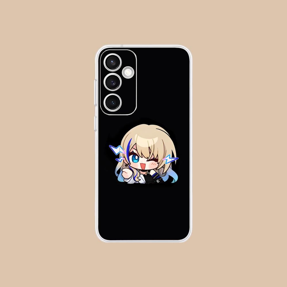 HSR Serval Clear Mobile Phone Case for Samsung Galaxy S25 S24 S23 S22 S21Plus FE Ultra Colorful Cover