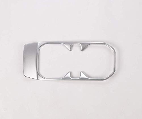 Compatible with Jeep Wrangler JL 2018+, Front Water Cup Trim Frame, Drink Holder Decorative Frame, JL Accessory, Stylish ABS Silver