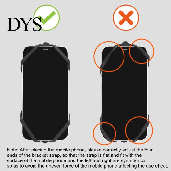 Bike Phone Mount Bicycle Silicone Holder Handlebar Adjustable Anti-slip Shockproof Universal Non-slip Cycling Mountain Road Mobile Cell Band