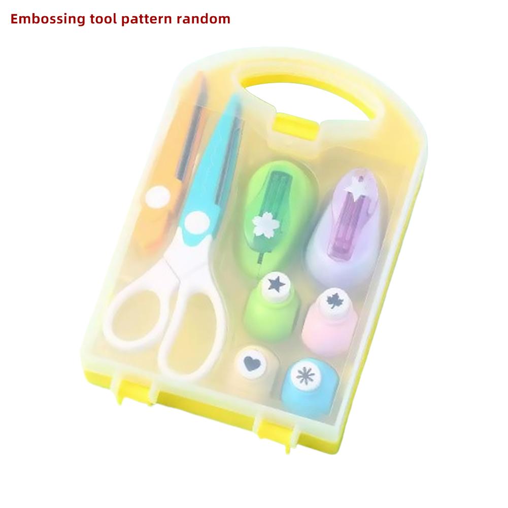 

n 8-piece creative hole punch set - for Children DIY Scrapbooking Greeting Card Craft Tools (Fixed patterns and random colors)