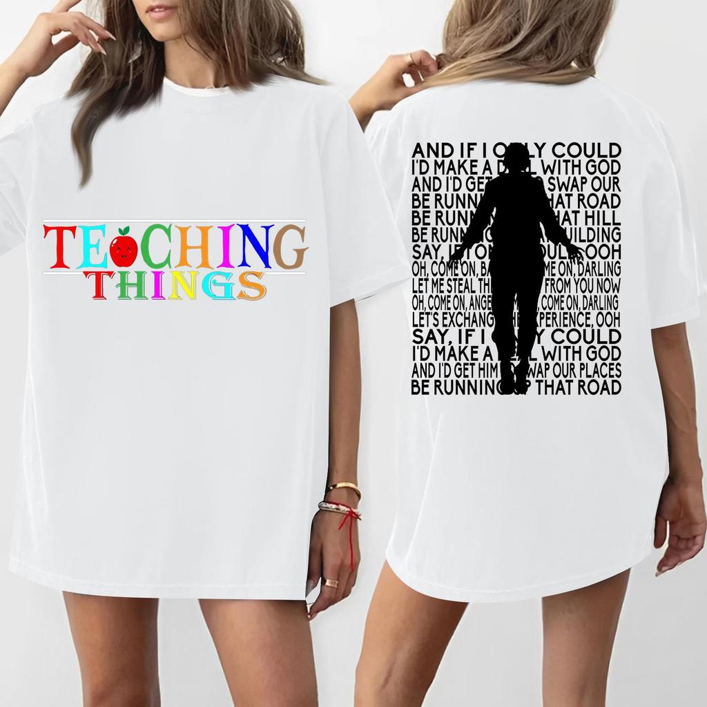 Women's Round Neck Printed Short-sleeved T-shirt Top