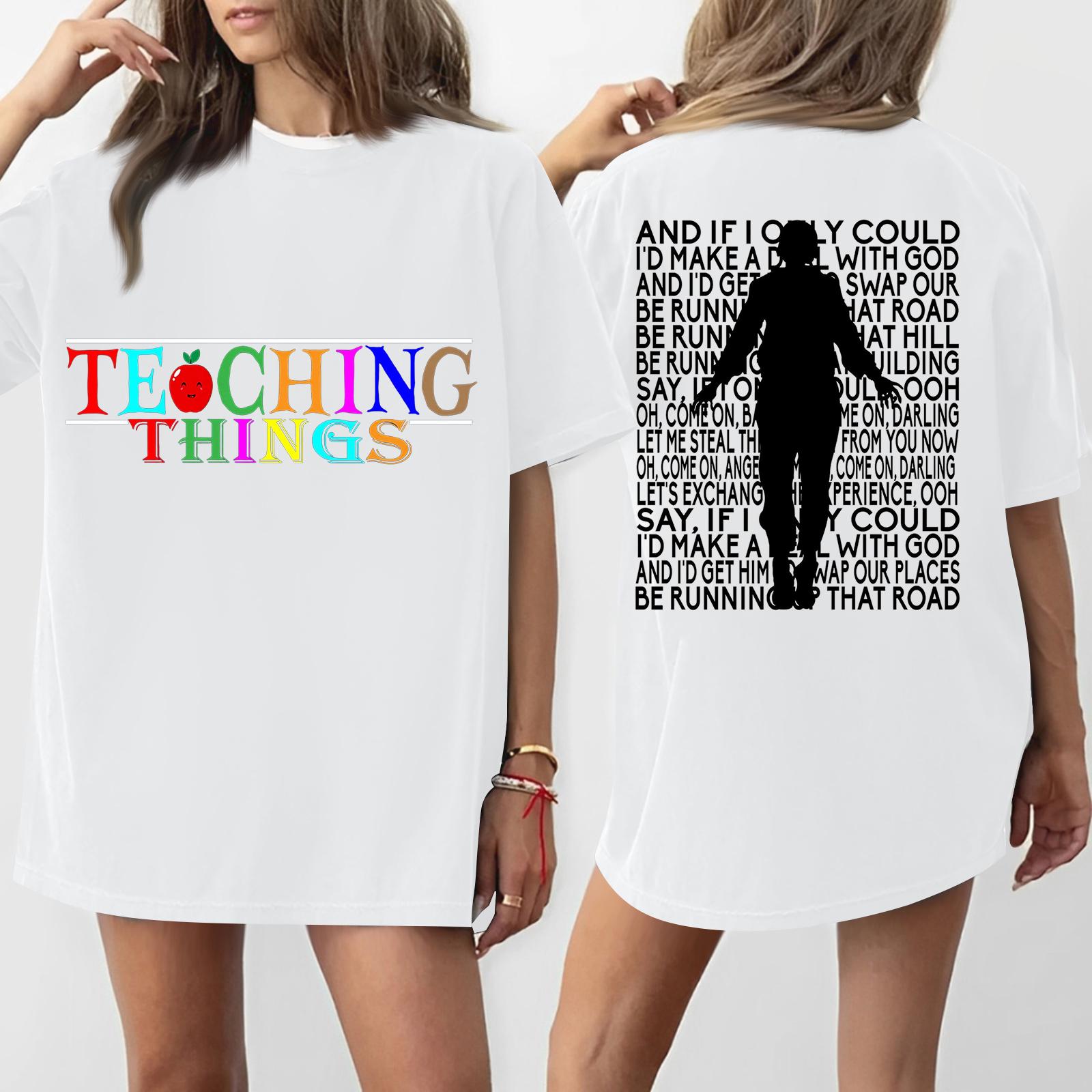 

Женская футболка с круглым вырезом и короткими рукавами с принтом M белый