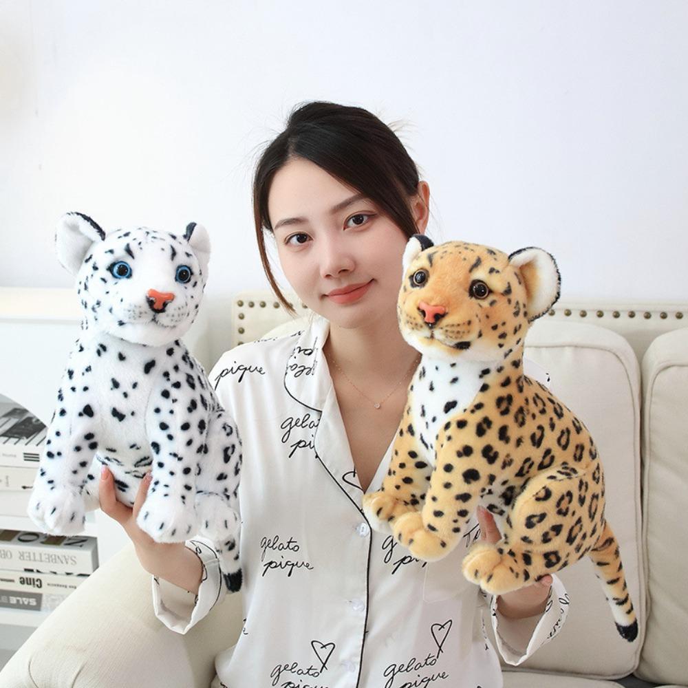 Simulation Cheetah Baby Leopard Stuffed Toy Simulation Cheetah Plush Toy  Children Gift