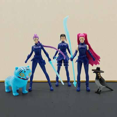 Kpop Dämonenjäger Actionfigur Spielzeug Schreibtischdekoration Derpys Tiger Rumi Mira Zoey Sussy Figur Puppe Für Fans Geburtstagsgeschenk