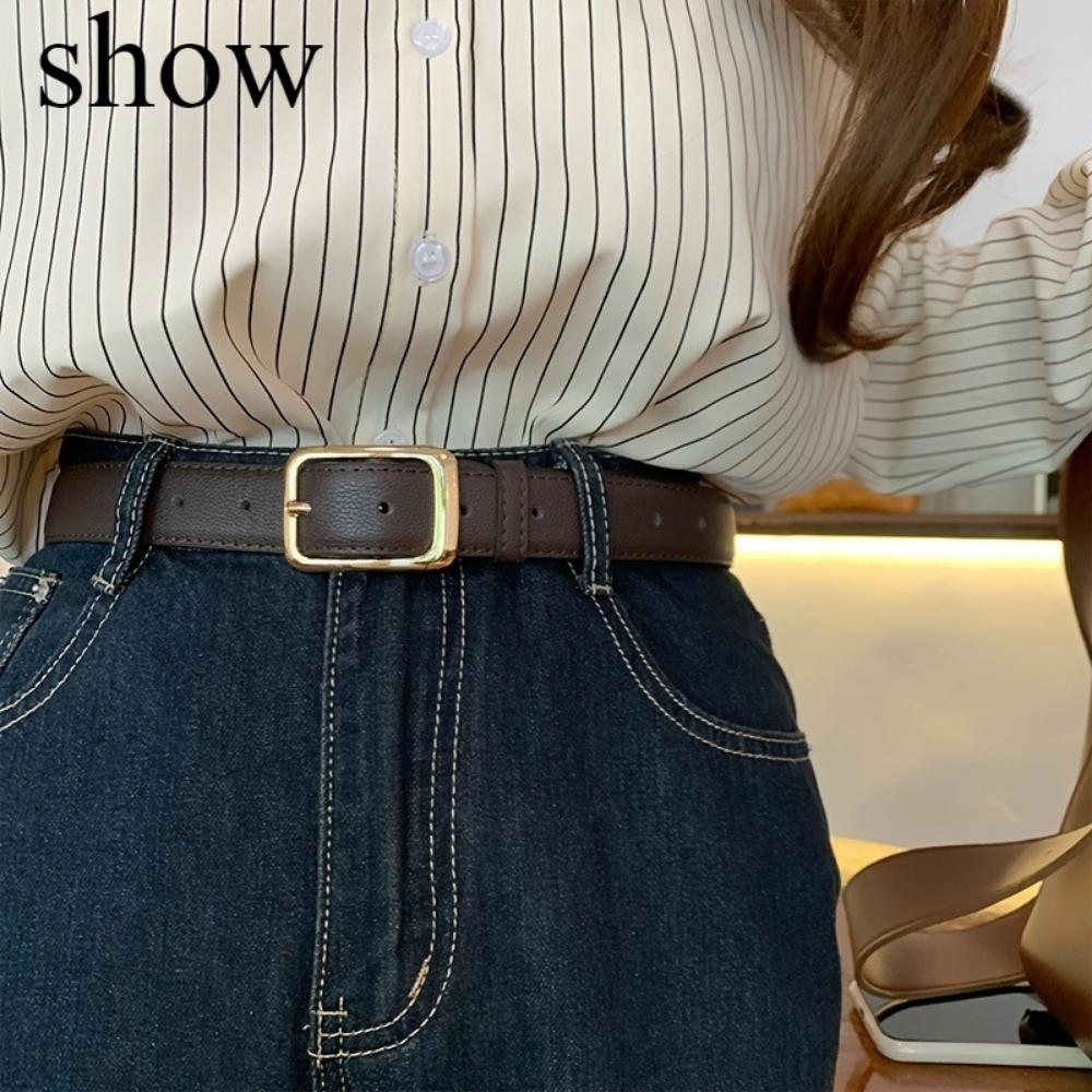 One-piece Women's Gold Buckle Casual Formal Belt