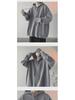 Men's Retro Hooded Turtleneck Sweater - Autumn/Winter Loose Knit Cardigan Jacket