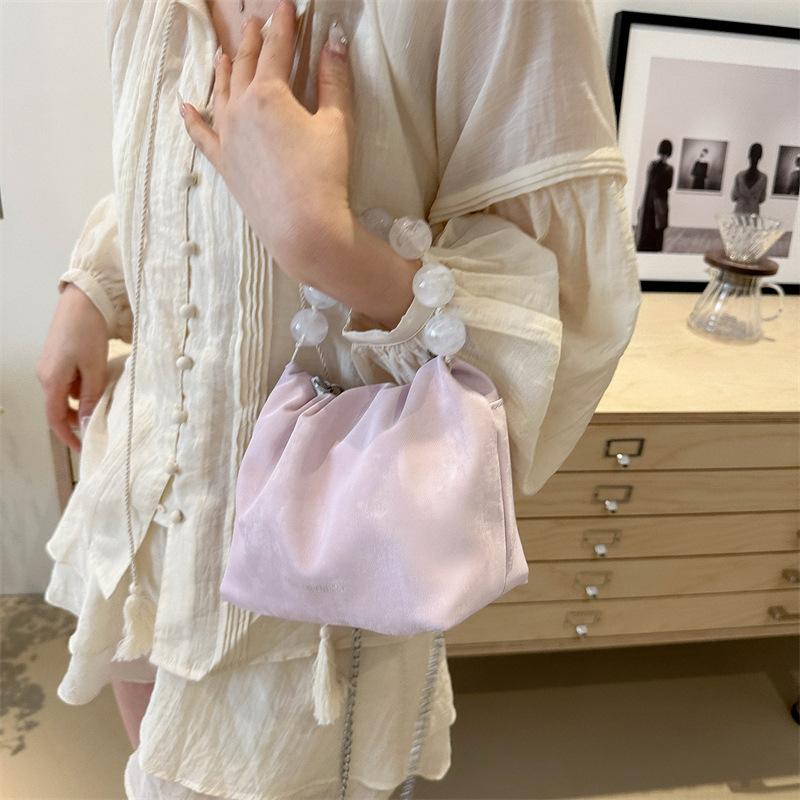 New Chinese Bag 2025 New Trendy Fashion Niche Underarm Bag Versatile Chain Women's Crossbody Portable Cloud Bag